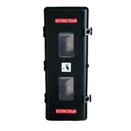 Coffre extincteur 9kg noir sangle plastique